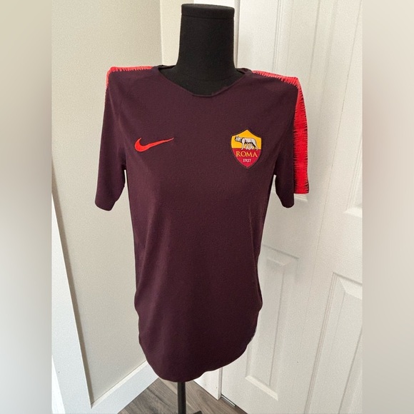 NIKE ROMA Soccer Jersey Sz Medium Training Italy Football Shirt Drifit - Picture 1 of 6